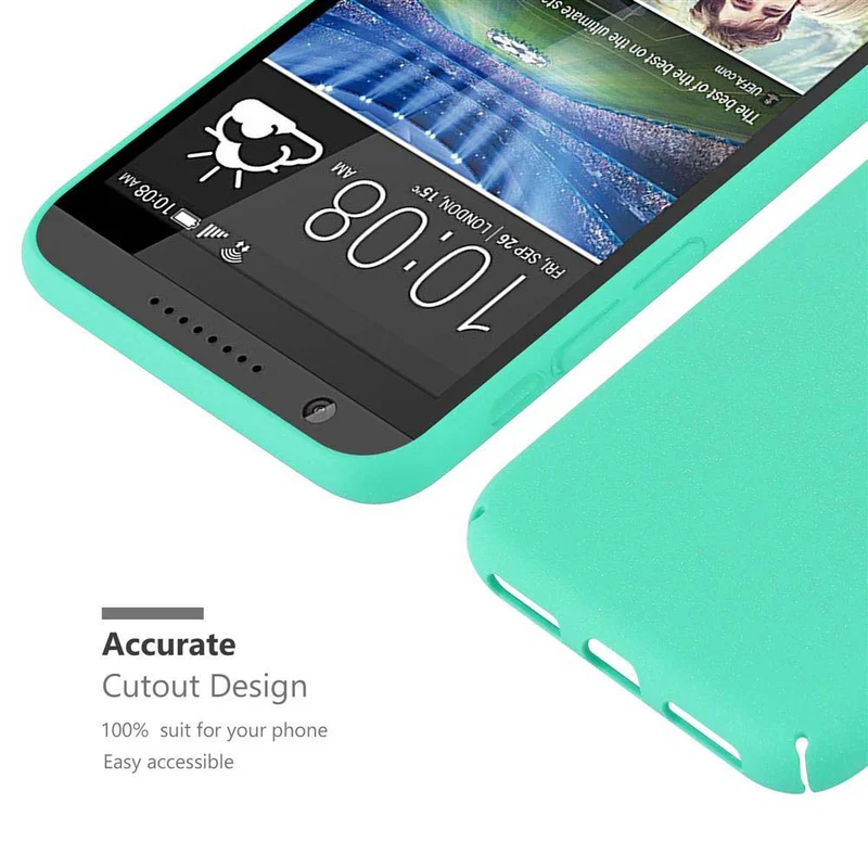 Cadorabo Hülle kompatibel mit HTC Desire 820 Hard Case Schutzhülle in Frosted Optik gegen Kratzer und Stöße