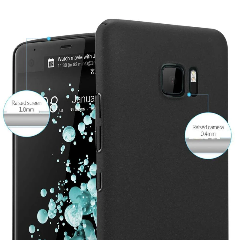 Cadorabo Hülle kompatibel mit HTC U ULTRA Hard Case Schutzhülle in Frosted Optik gegen Kratzer und Stöße