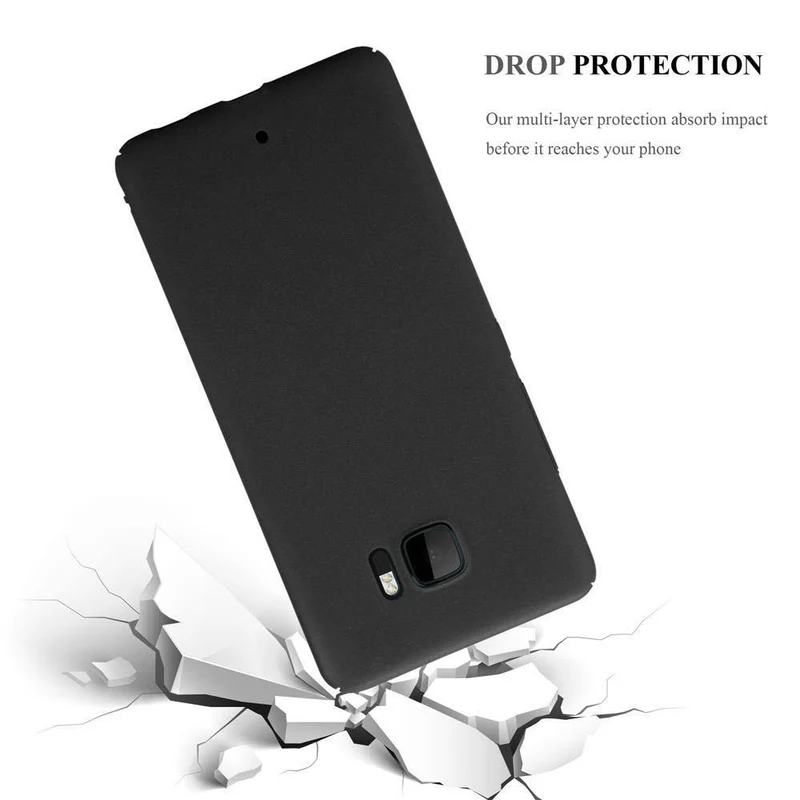 Cadorabo Hülle kompatibel mit HTC U ULTRA Hard Case Schutzhülle in Frosted Optik gegen Kratzer und Stöße