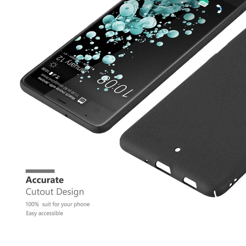 Cadorabo Hülle kompatibel mit HTC U ULTRA Hard Case Schutzhülle in Frosted Optik gegen Kratzer und Stöße