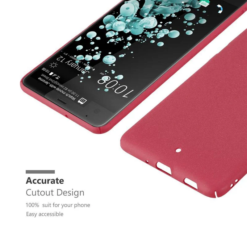 Cadorabo Hülle kompatibel mit HTC U ULTRA Hard Case Schutzhülle in Frosted Optik gegen Kratzer und Stöße