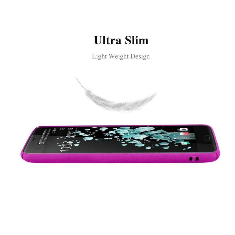 Cadorabo Hülle kompatibel mit HTC U ULTRA Hard Case Schutzhülle in Frosted Optik gegen Kratzer und Stöße