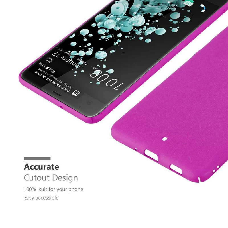 Cadorabo Hülle kompatibel mit HTC U ULTRA Hard Case Schutzhülle in Frosted Optik gegen Kratzer und Stöße