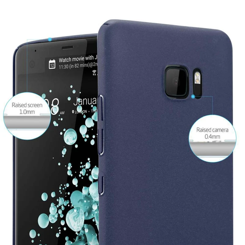 Cadorabo Hülle kompatibel mit HTC U ULTRA Hard Case Schutzhülle in Frosted Optik gegen Kratzer und Stöße
