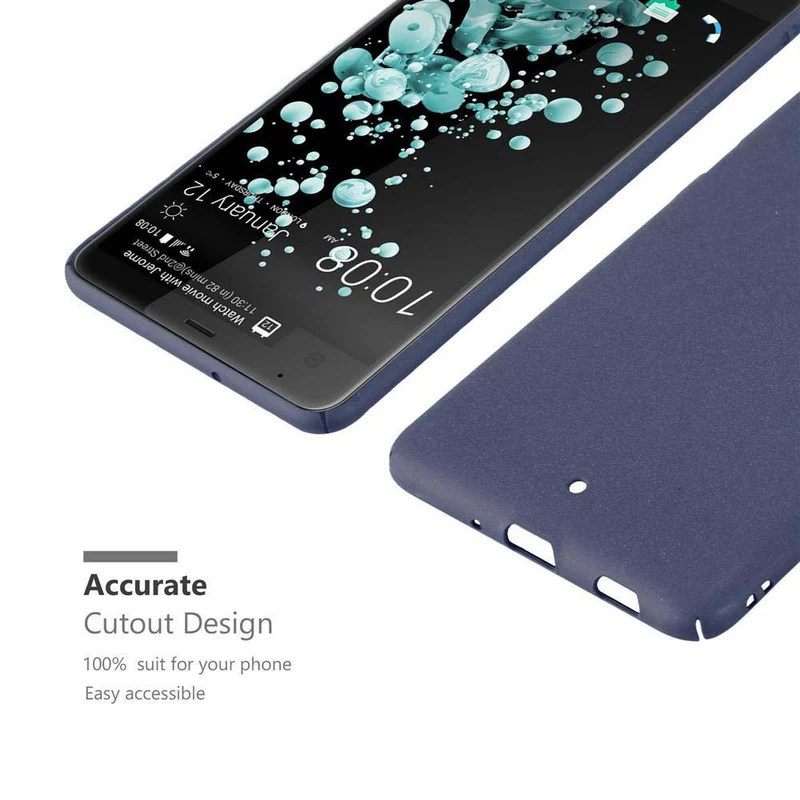Cadorabo Hülle kompatibel mit HTC U ULTRA Hard Case Schutzhülle in Frosted Optik gegen Kratzer und Stöße