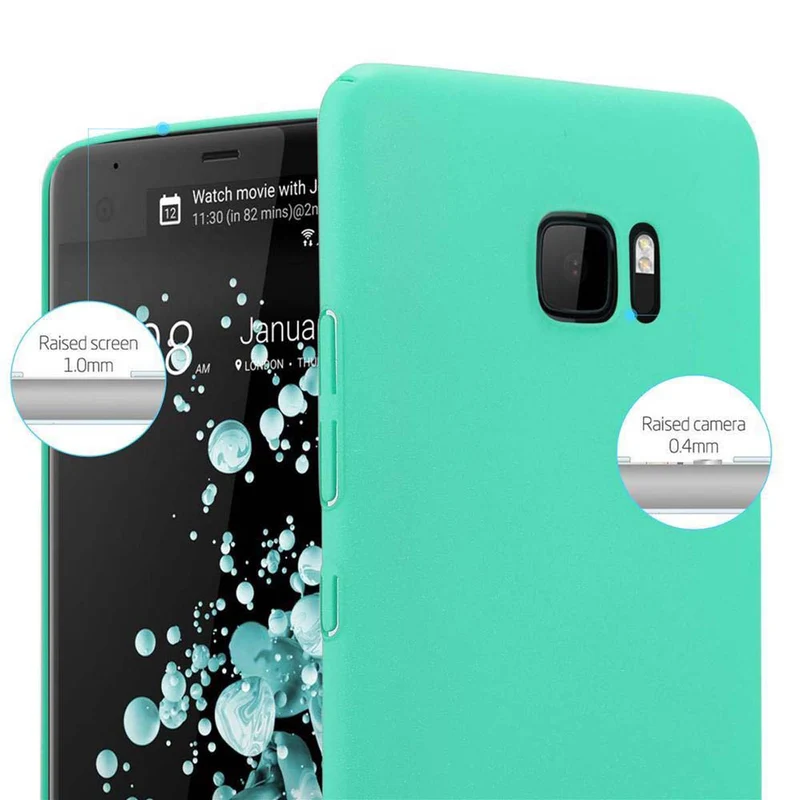 Cadorabo Hülle kompatibel mit HTC U ULTRA Hard Case Schutzhülle in Frosted Optik gegen Kratzer und Stöße