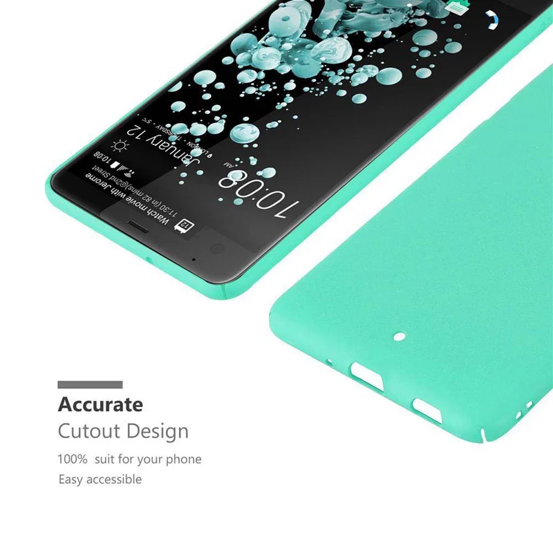 Cadorabo Hülle kompatibel mit HTC U ULTRA Hard Case Schutzhülle in Frosted Optik gegen Kratzer und Stöße