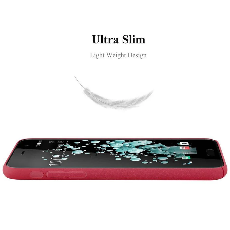 Cadorabo Hülle kompatibel mit HTC U PLAY Hard Case Schutzhülle in Frosted Optik gegen Kratzer und Stöße