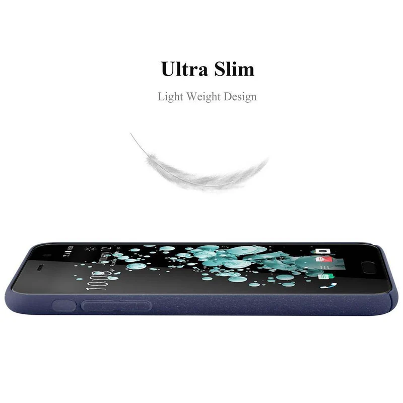 Cadorabo Hülle kompatibel mit HTC U PLAY Hard Case Schutzhülle in Frosted Optik gegen Kratzer und Stöße