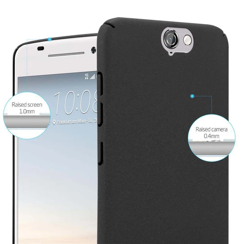 Cadorabo Hülle kompatibel mit HTC ONE A9 Hard Case Schutzhülle in Frosted Optik gegen Kratzer und Stöße
