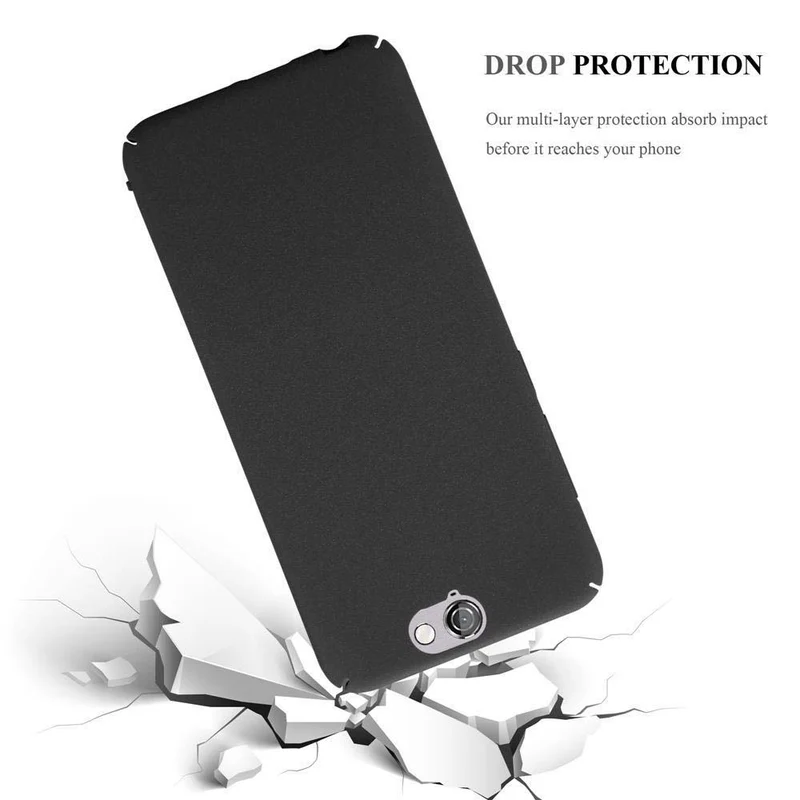 Cadorabo Hülle kompatibel mit HTC ONE A9 Hard Case Schutzhülle in Frosted Optik gegen Kratzer und Stöße