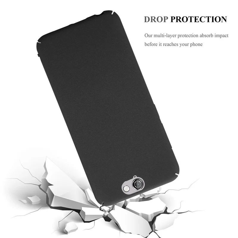 Cadorabo Hülle kompatibel mit HTC ONE A9 Hard Case Schutzhülle in Frosted Optik gegen Kratzer und Stöße
