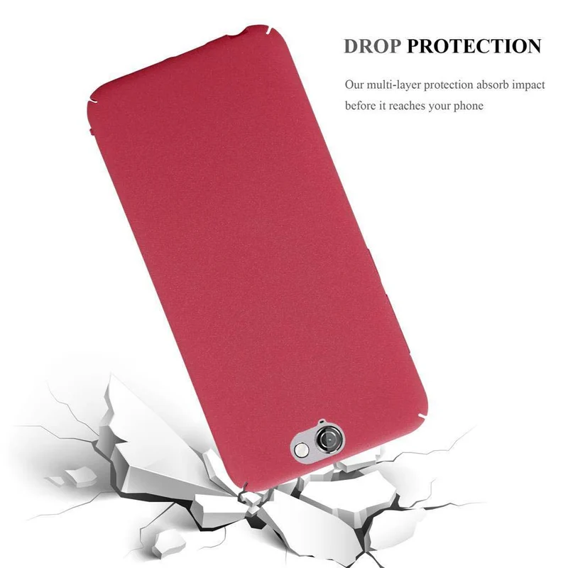 Cadorabo Hülle kompatibel mit HTC ONE A9 Hard Case Schutzhülle in Frosted Optik gegen Kratzer und Stöße