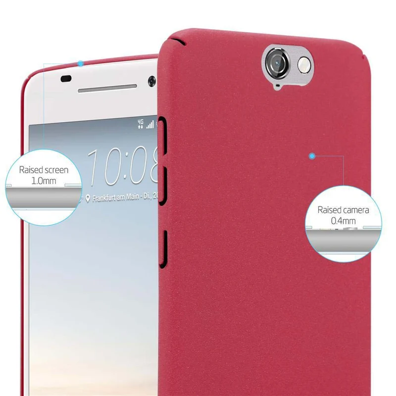 Cadorabo Hülle kompatibel mit HTC ONE A9 Hard Case Schutzhülle in Frosted Optik gegen Kratzer und Stöße