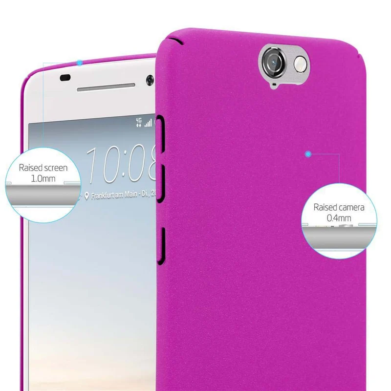 Cadorabo Hülle kompatibel mit HTC ONE A9 Hard Case Schutzhülle in Frosted Optik gegen Kratzer und Stöße