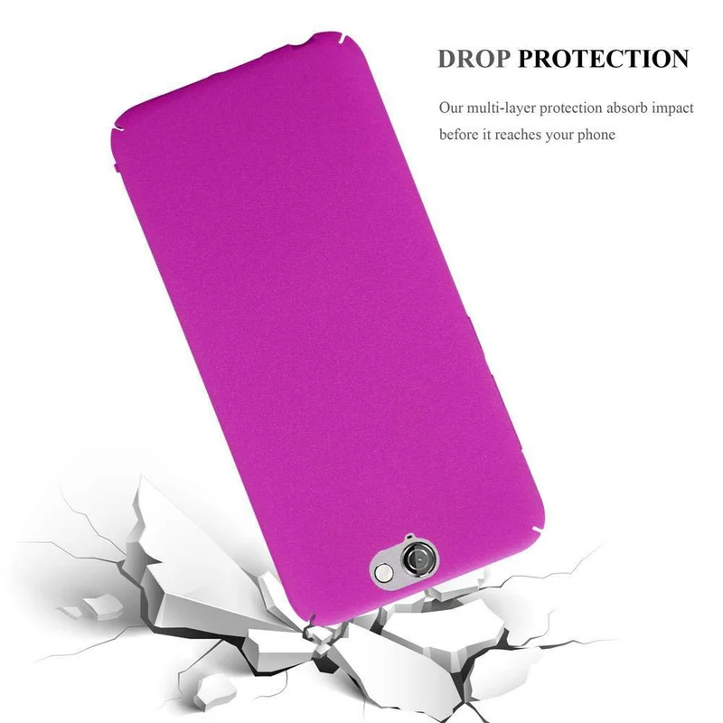 Cadorabo Hülle kompatibel mit HTC ONE A9 Hard Case Schutzhülle in Frosted Optik gegen Kratzer und Stöße