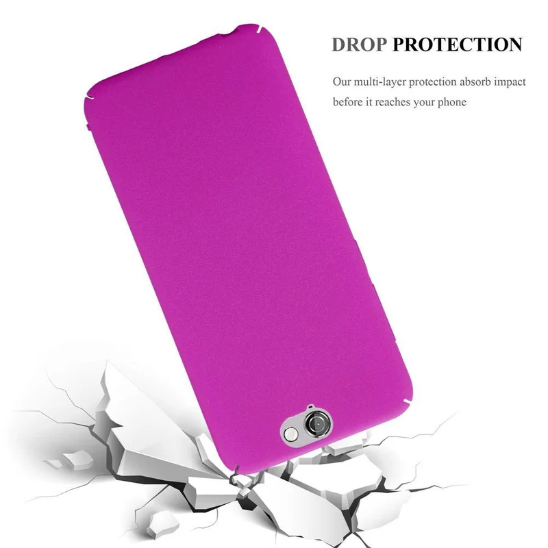 Cadorabo Hülle kompatibel mit HTC ONE A9 Hard Case Schutzhülle in Frosted Optik gegen Kratzer und Stöße