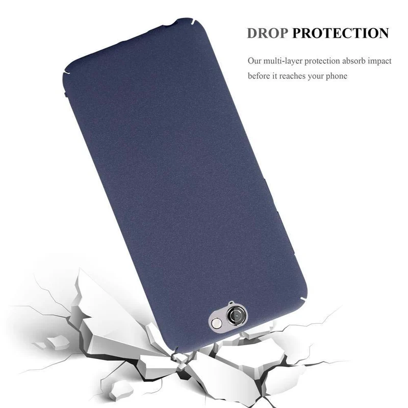 Cadorabo Hülle kompatibel mit HTC ONE A9 Hard Case Schutzhülle in Frosted Optik gegen Kratzer und Stöße