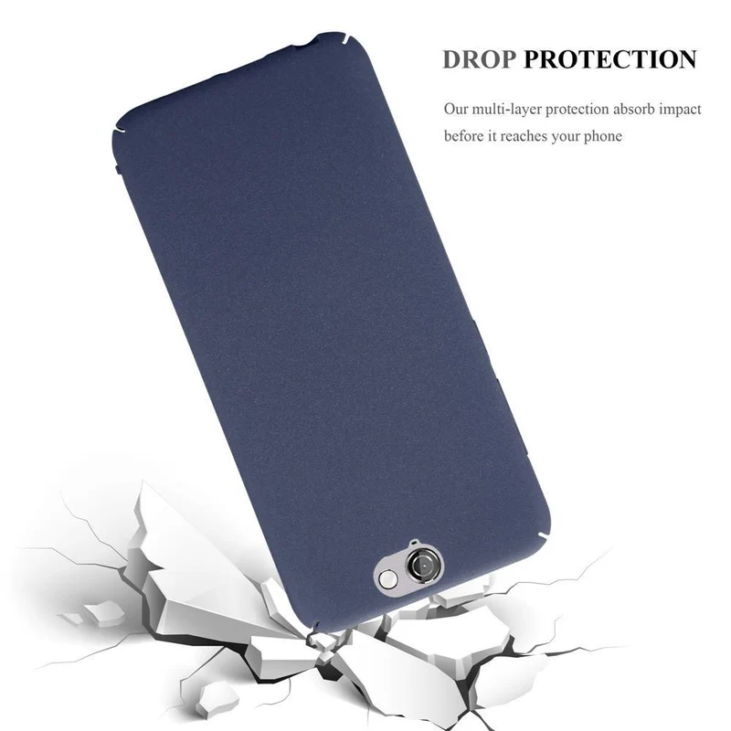 Cadorabo Hülle kompatibel mit HTC ONE A9 Hard Case Schutzhülle in Frosted Optik gegen Kratzer und Stöße
