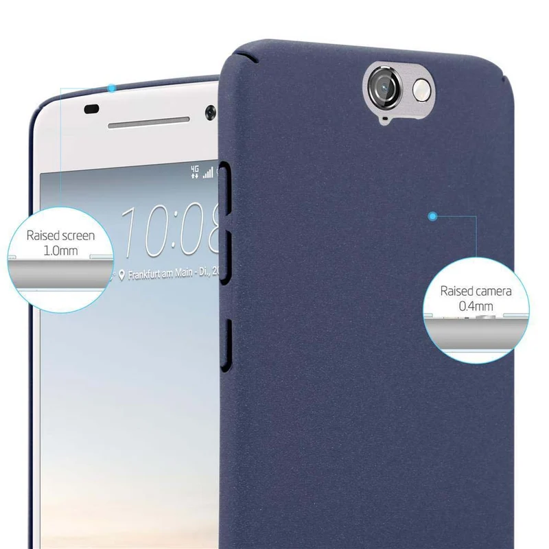 Cadorabo Hülle kompatibel mit HTC ONE A9 Hard Case Schutzhülle in Frosted Optik gegen Kratzer und Stöße