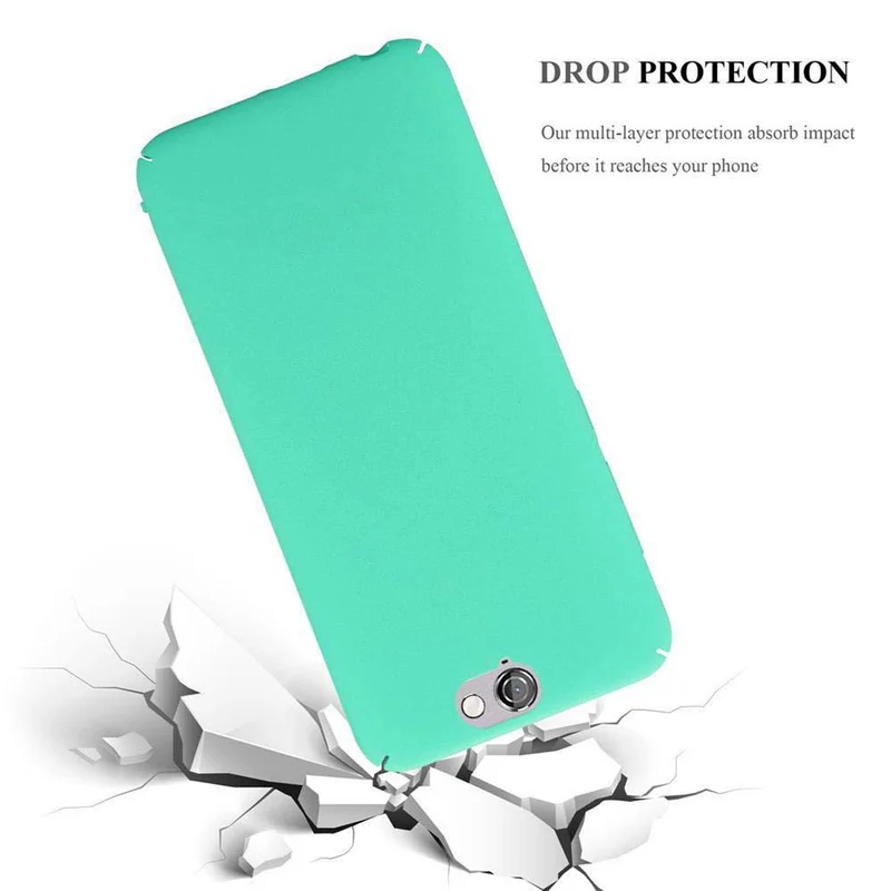 Cadorabo Hülle kompatibel mit HTC ONE A9 Hard Case Schutzhülle in Frosted Optik gegen Kratzer und Stöße