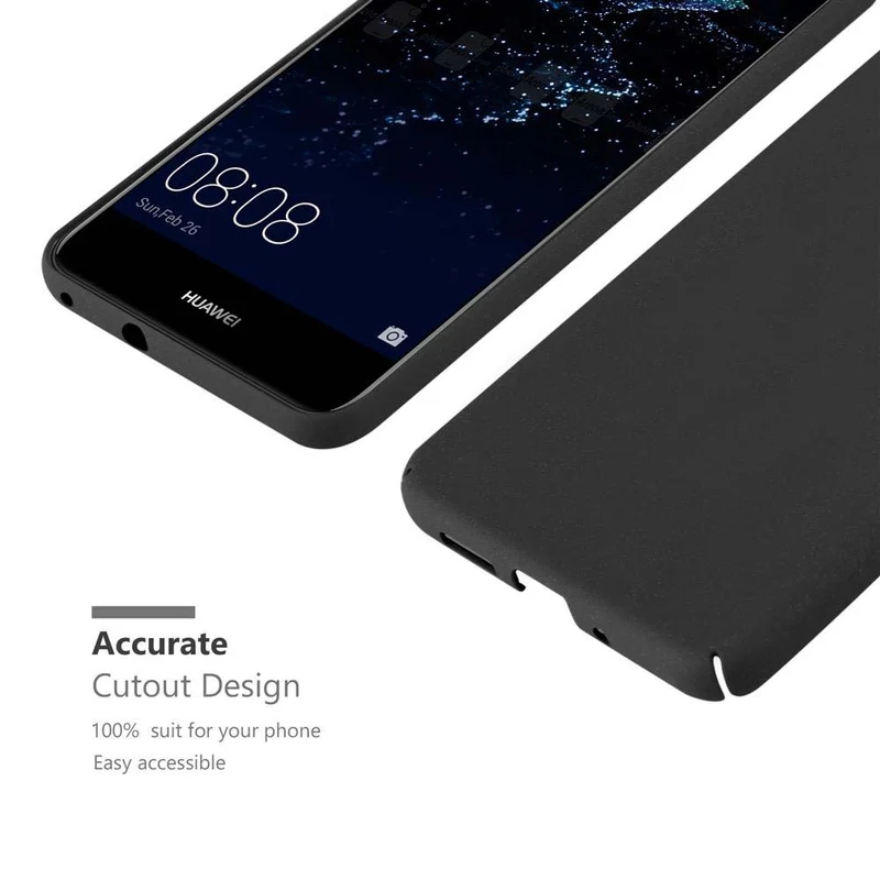 Cadorabo Hülle kompatibel mit Huawei P10 LITE Hard Case Schutzhülle in Frosted Optik gegen Kratzer und Stöße