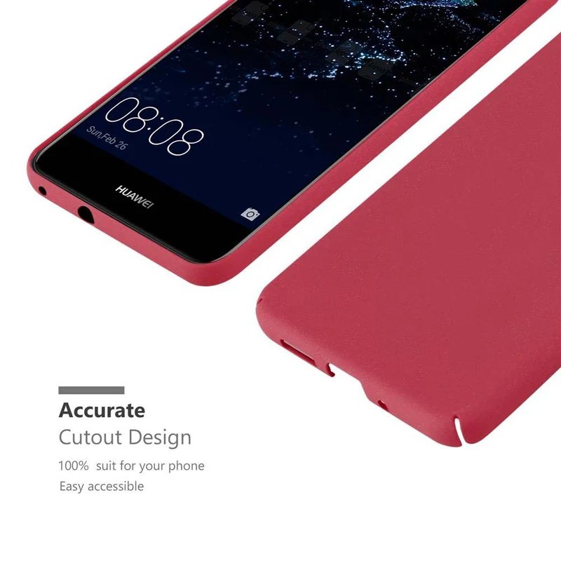 Cadorabo Hülle kompatibel mit Huawei P10 LITE Hard Case Schutzhülle in Frosted Optik gegen Kratzer und Stöße