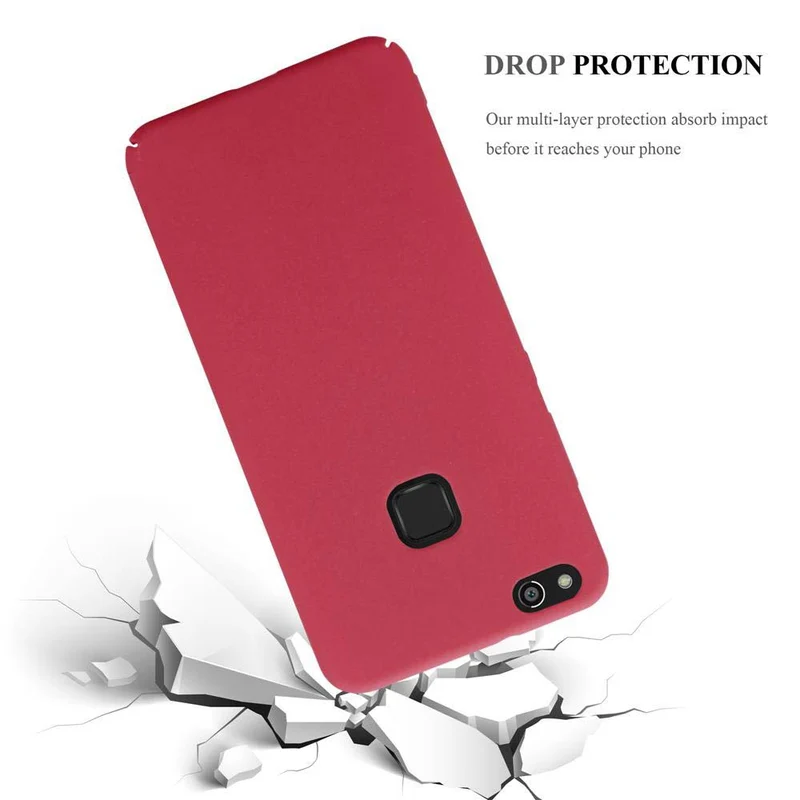 Cadorabo Hülle kompatibel mit Huawei P10 LITE Hard Case Schutzhülle in Frosted Optik gegen Kratzer und Stöße