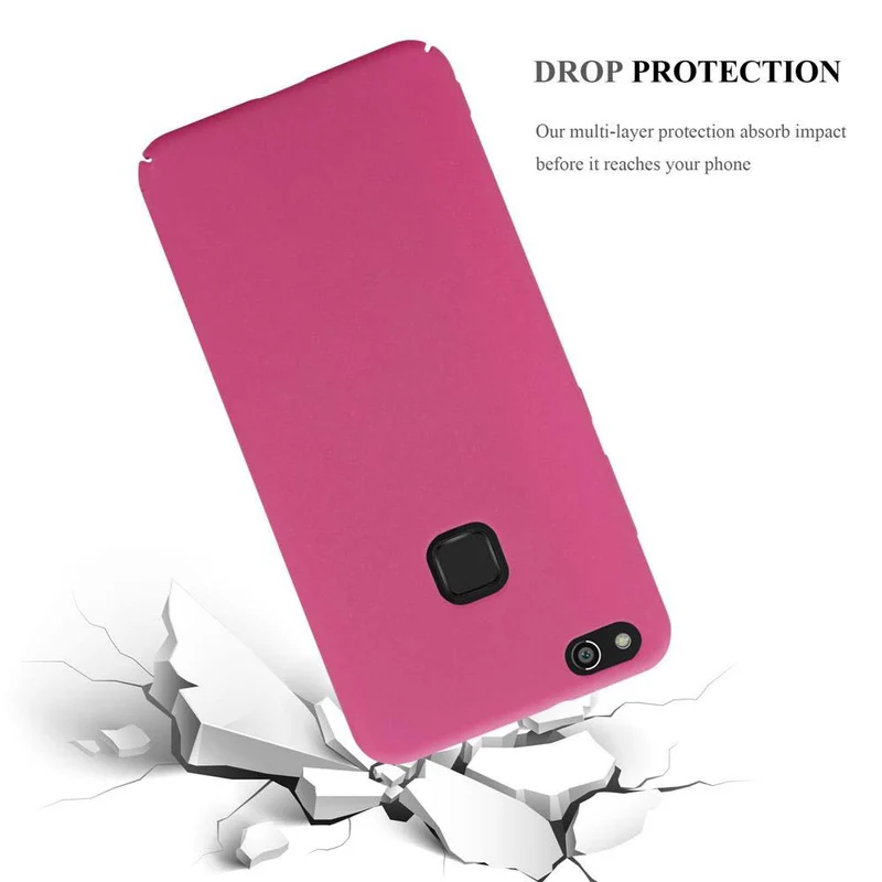 Cadorabo Hülle kompatibel mit Huawei P10 LITE Hard Case Schutzhülle in Frosted Optik gegen Kratzer und Stöße
