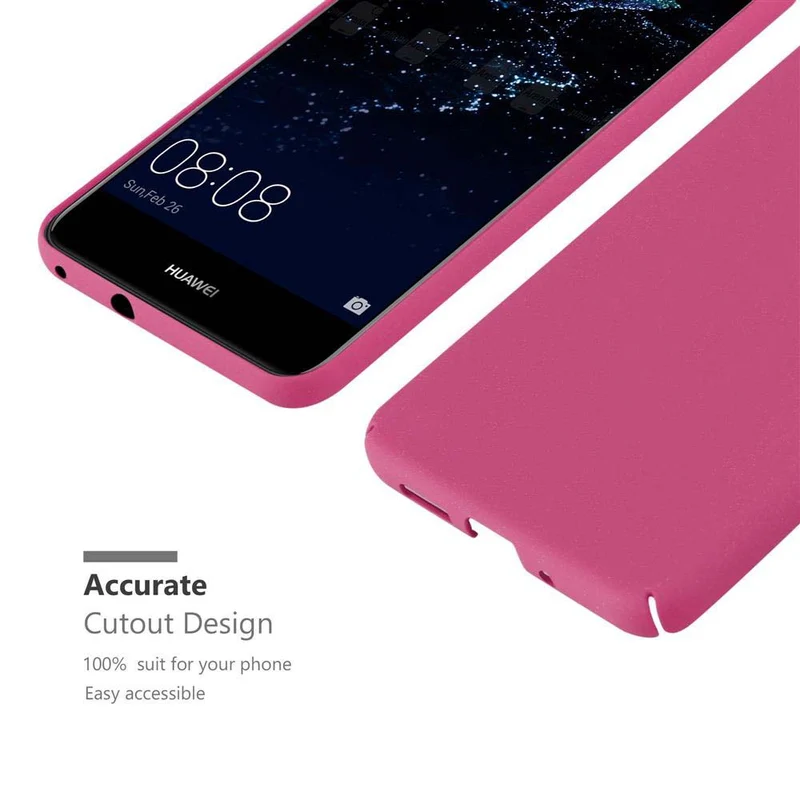 Cadorabo Hülle kompatibel mit Huawei P10 LITE Hard Case Schutzhülle in Frosted Optik gegen Kratzer und Stöße