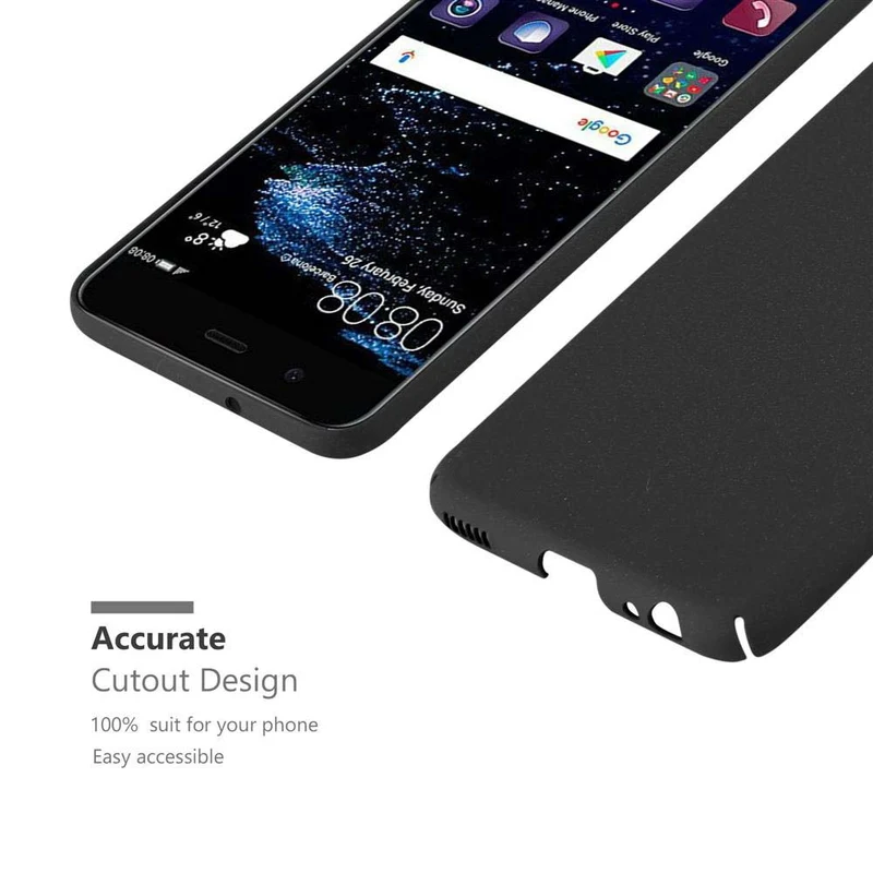 Cadorabo Hülle kompatibel mit Huawei P10 Hard Case Schutzhülle in Frosted Optik gegen Kratzer und Stöße