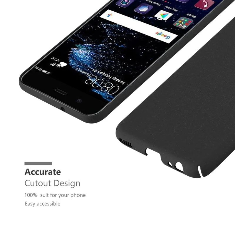 Cadorabo Hülle kompatibel mit Huawei P10 Hard Case Schutzhülle in Frosted Optik gegen Kratzer und Stöße