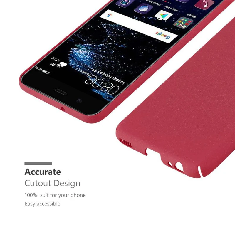 Cadorabo Hülle kompatibel mit Huawei P10 Hard Case Schutzhülle in Frosted Optik gegen Kratzer und Stöße