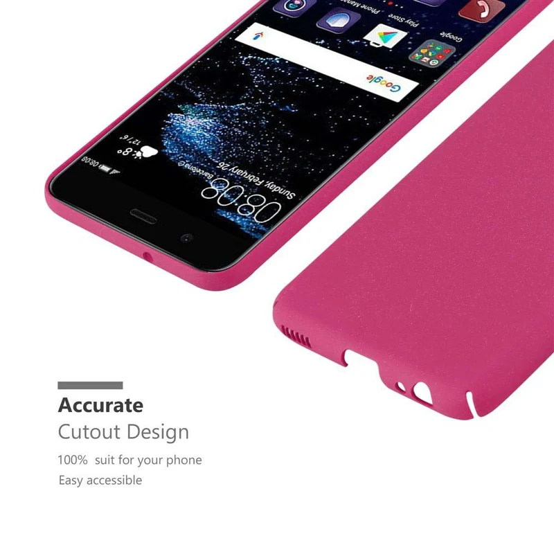 Cadorabo Hülle kompatibel mit Huawei P10 Hard Case Schutzhülle in Frosted Optik gegen Kratzer und Stöße