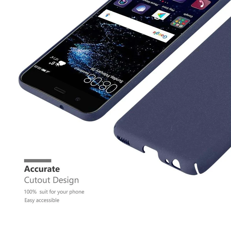 Cadorabo Hülle kompatibel mit Huawei P10 Hard Case Schutzhülle in Frosted Optik gegen Kratzer und Stöße