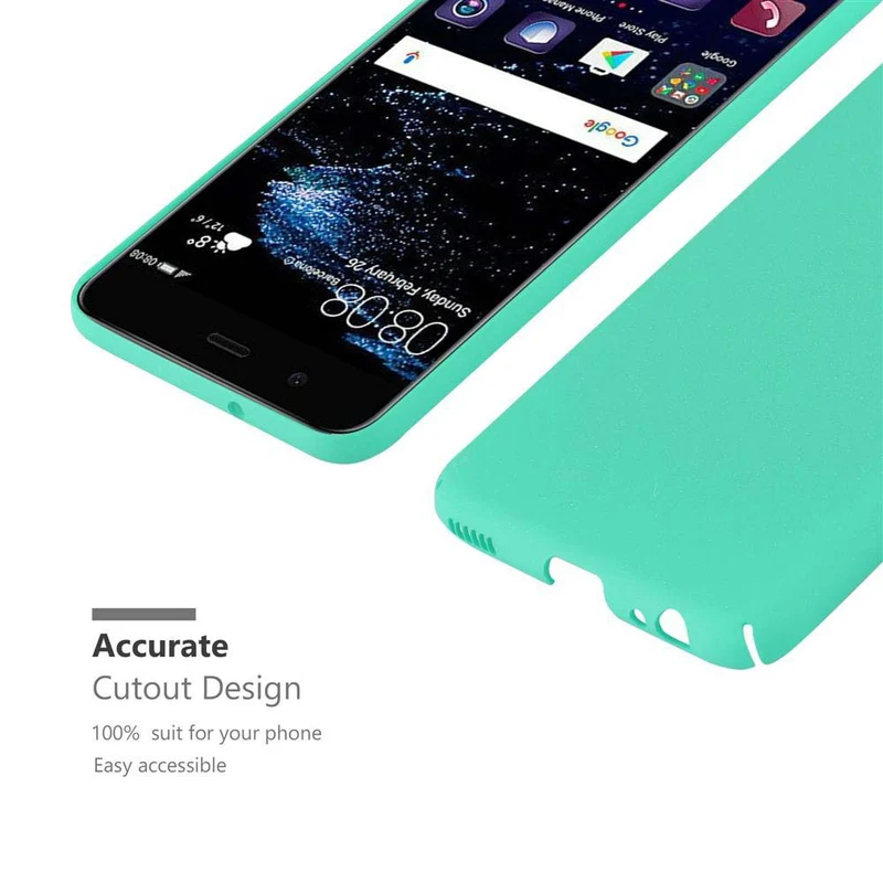 Cadorabo Hülle kompatibel mit Huawei P10 Hard Case Schutzhülle in Frosted Optik gegen Kratzer und Stöße
