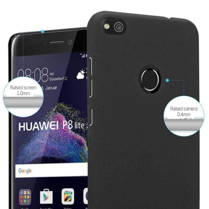 Cadorabo Hülle kompatibel mit Huawei P8 LITE 2017 / P9 LITE 2017 Hard Case Schutzhülle in Frosted Optik gegen Kratzer und Stöße