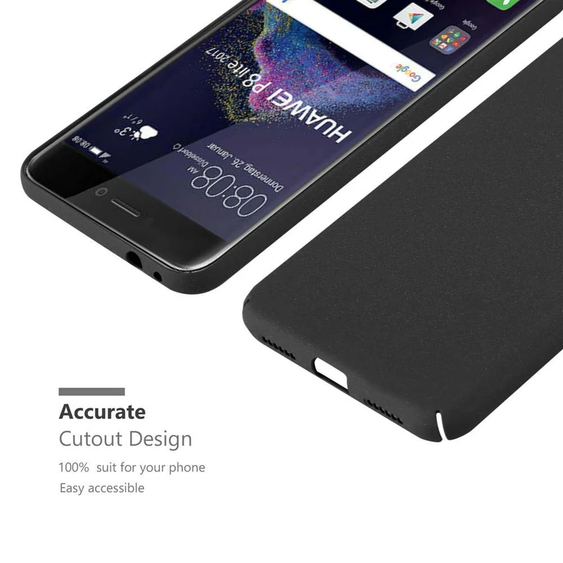 Cadorabo Hülle kompatibel mit Huawei P8 LITE 2017 / P9 LITE 2017 Hard Case Schutzhülle in Frosted Optik gegen Kratzer und Stöße