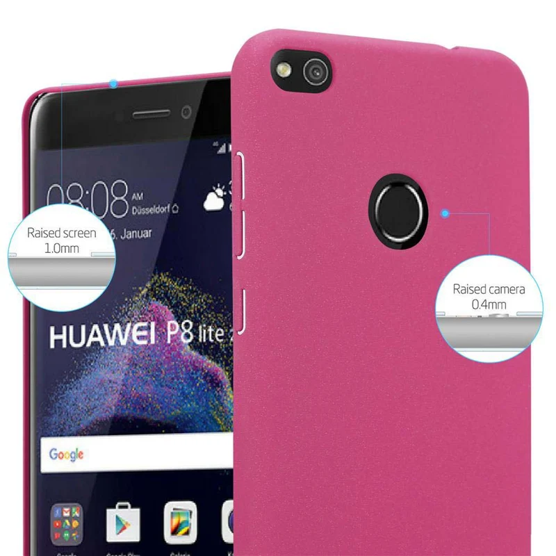 Cadorabo Hülle kompatibel mit Huawei P8 LITE 2017 / P9 LITE 2017 Hard Case Schutzhülle in Frosted Optik gegen Kratzer und Stöße