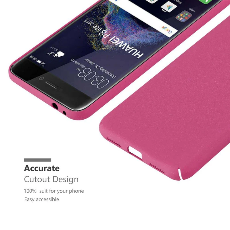 Cadorabo Hülle kompatibel mit Huawei P8 LITE 2017 / P9 LITE 2017 Hard Case Schutzhülle in Frosted Optik gegen Kratzer und Stöße