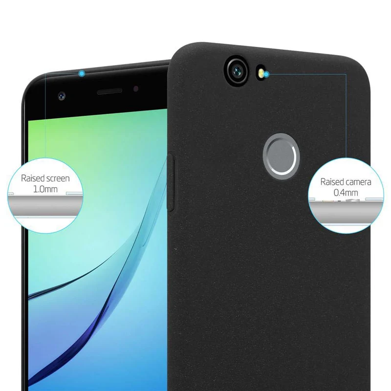 Cadorabo Hülle kompatibel mit Huawei NOVA Hard Case Schutzhülle in Frosted Optik gegen Kratzer und Stöße