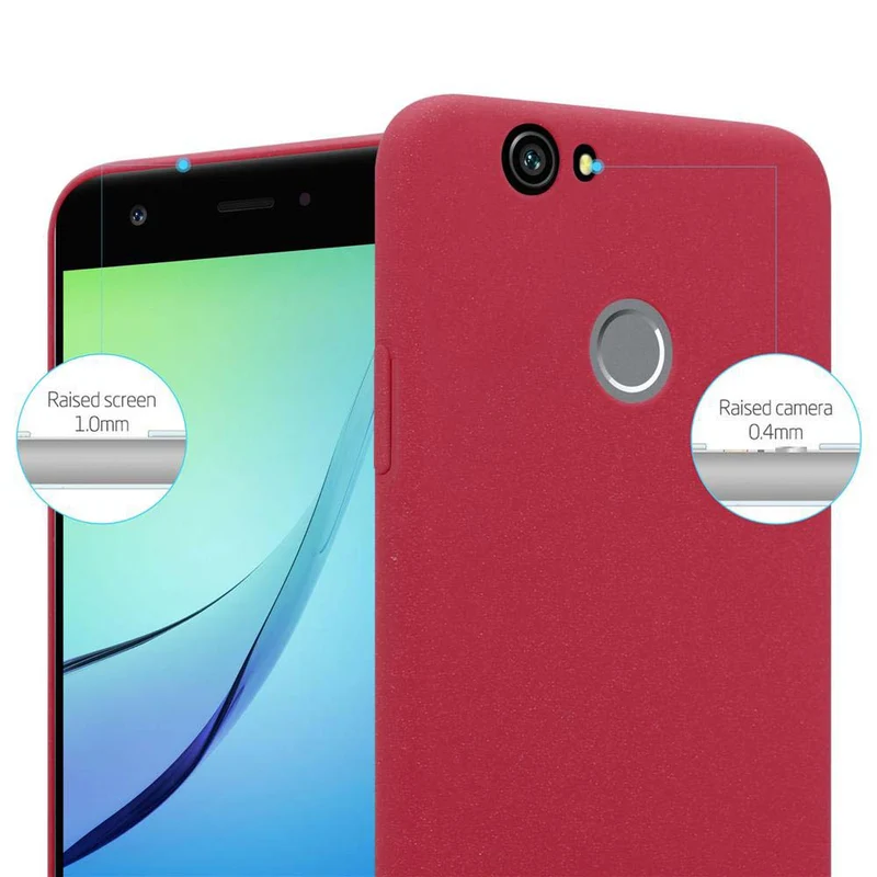 Cadorabo Hülle kompatibel mit Huawei NOVA Hard Case Schutzhülle in Frosted Optik gegen Kratzer und Stöße