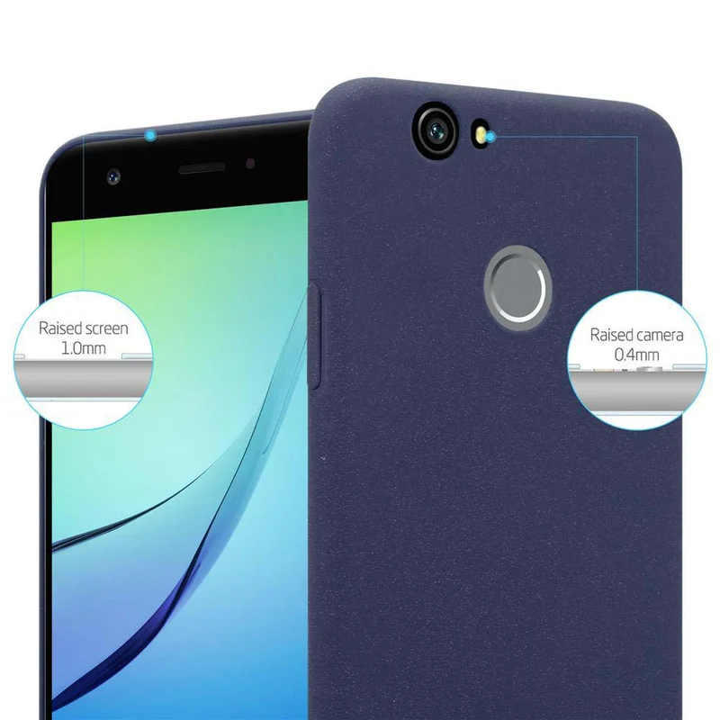 Cadorabo Hülle kompatibel mit Huawei NOVA Hard Case Schutzhülle in Frosted Optik gegen Kratzer und Stöße