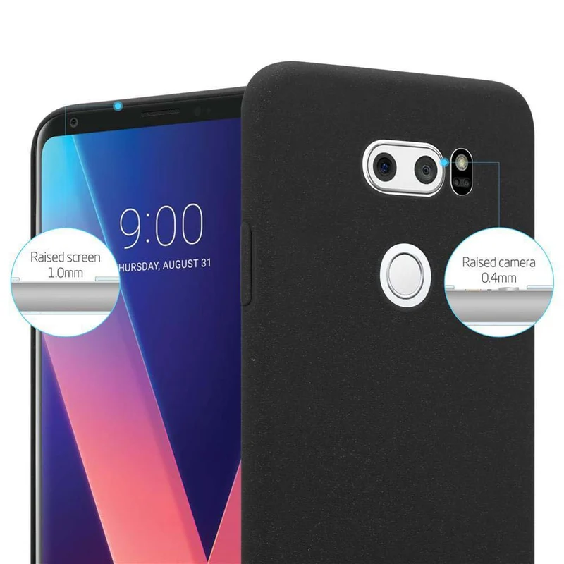 Cadorabo Hülle kompatibel mit LG V30 / V30+ / V30S / V30S+ Hard Case Schutzhülle in Frosted Optik gegen Kratzer und Stöße