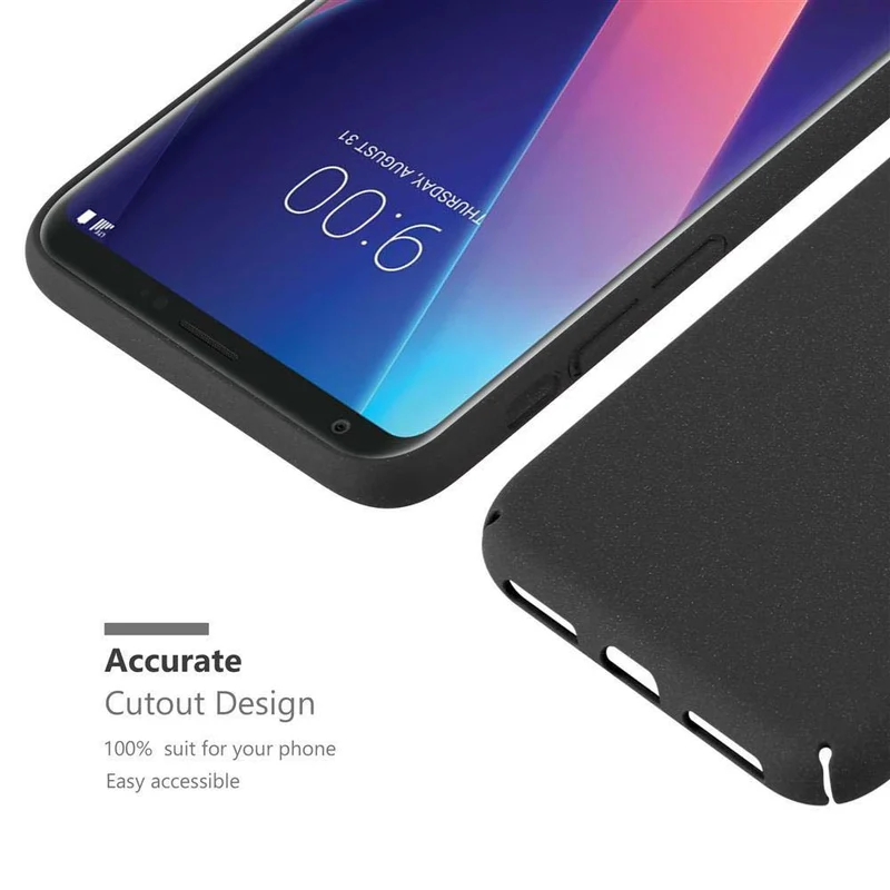 Cadorabo Hülle kompatibel mit LG V30 / V30+ / V30S / V30S+ Hard Case Schutzhülle in Frosted Optik gegen Kratzer und Stöße