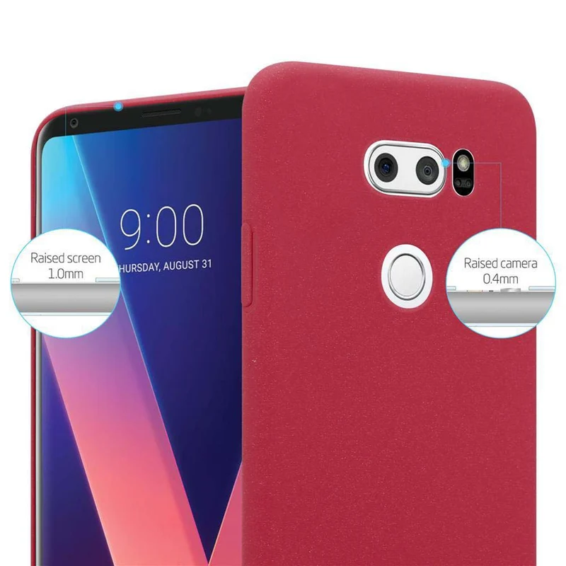 Cadorabo Hülle kompatibel mit LG V30 / V30+ / V30S / V30S+ Hard Case Schutzhülle in Frosted Optik gegen Kratzer und Stöße