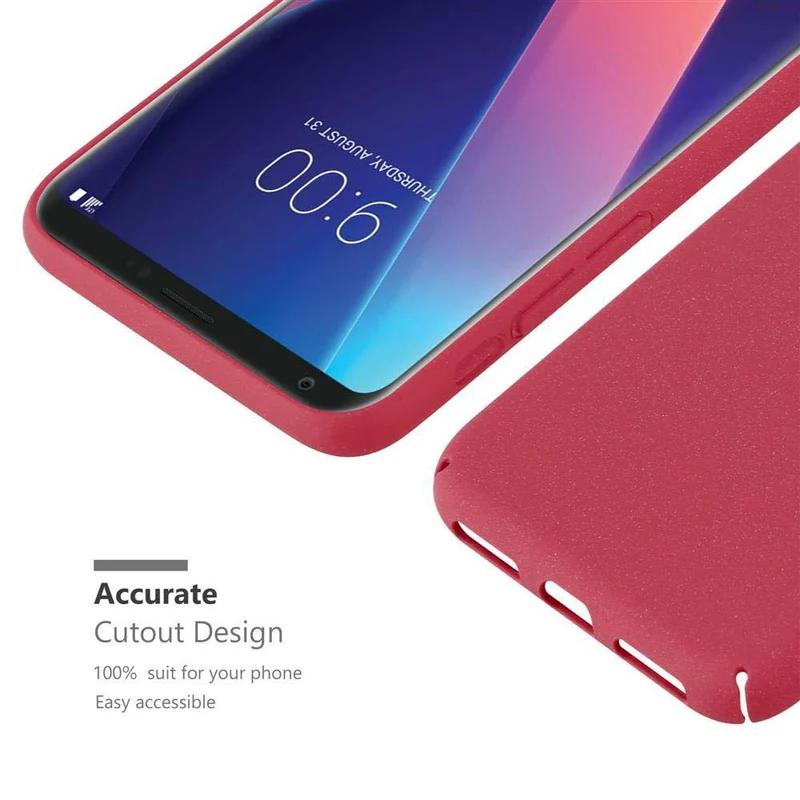 Cadorabo Hülle kompatibel mit LG V30 / V30+ / V30S / V30S+ Hard Case Schutzhülle in Frosted Optik gegen Kratzer und Stöße