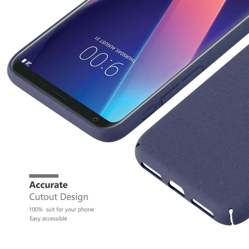 Cadorabo Hülle kompatibel mit LG V30 / V30+ / V30S / V30S+ Hard Case Schutzhülle in Frosted Optik gegen Kratzer und Stöße