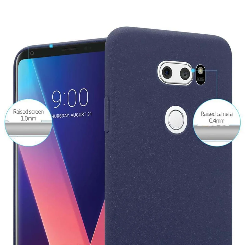 Cadorabo Hülle kompatibel mit LG V30 / V30+ / V30S / V30S+ Hard Case Schutzhülle in Frosted Optik gegen Kratzer und Stöße
