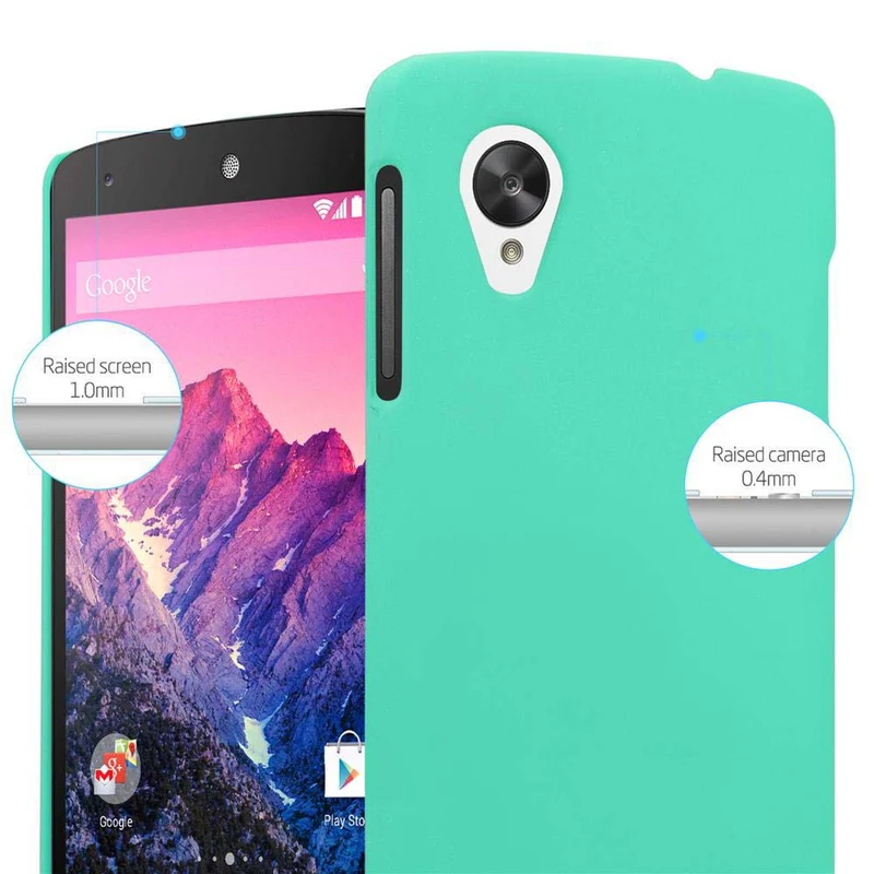 Cadorabo Hülle kompatibel mit LG Google NEXUS 5 Hard Case Schutzhülle in Frosted Optik gegen Kratzer und Stöße